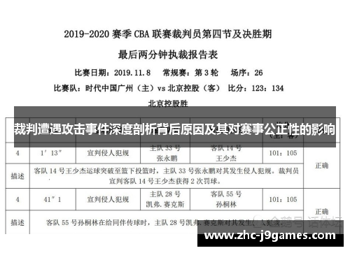 裁判遭遇攻击事件深度剖析背后原因及其对赛事公正性的影响